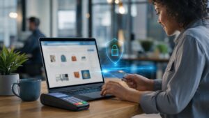 Professional payment technology scene for Why Travel Expenses Is Becoming Essential in Corporate Cards